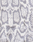 RF-Wear Quarter Zip Snakeskin Top - Cream/Grey