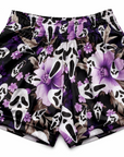 Clearance RF-Wear Women's Ghost Pocket Shorts - Floral/Lilac/Black