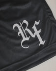 RF Wear Men's Graffiti Cross Shorts - Black with Grey Cross
