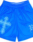 RF Wear Men's Graffiti Cross Shorts - Blue