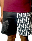 RF Wear Men's Mesh 100 Men V Gorilla Shorts - Black