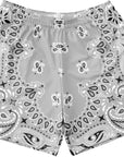 RF-Wear Men's Mesh Bandana Shorts in Grey
