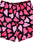RF Wear Men's Mesh Heart Shorts - Black/Pink