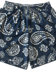 RF-Wear Men's Mesh Paisley Shorts in Navy/Cream