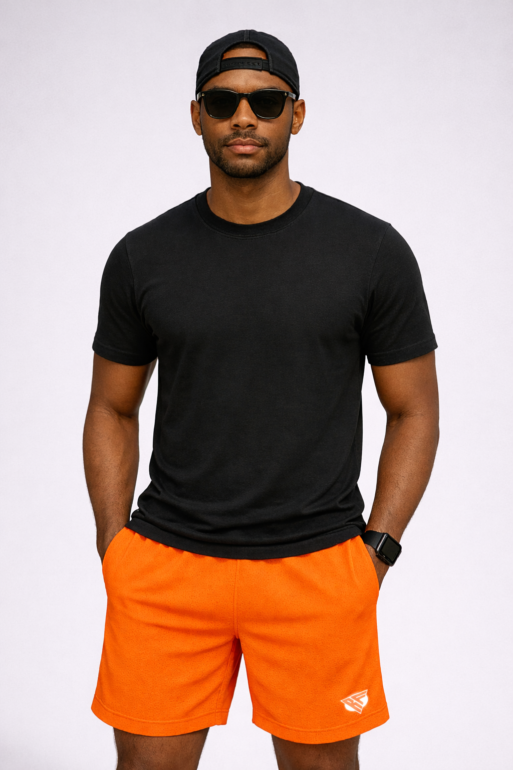 mens orange dress shorts Hammies Men's Short (Orange) 28