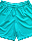 RF-Wear Men's Mesh Solid Color Shorts in Teal