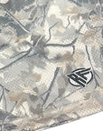 RF Wear Men's Mesh Tree Camo Shorts - Cream/Grey