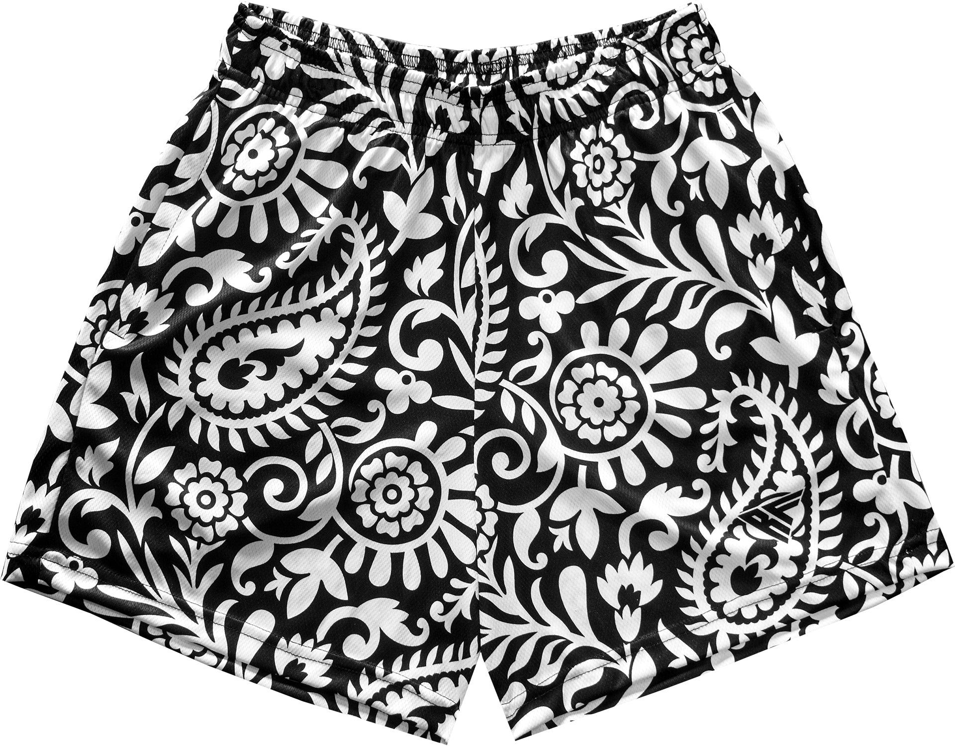 RF Wear Men's Paisley 2.0 Shorts - Black/White