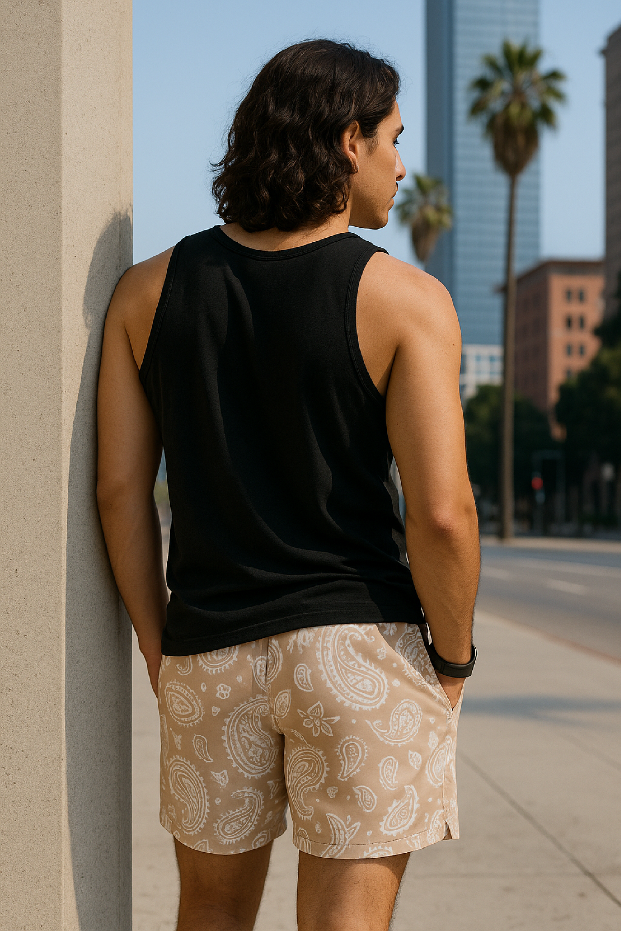 RF Men's Paisley Shorts - Tan – RFwear
