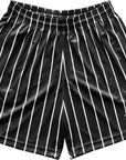 RF Wear Men's Pinstripe Shorts - Black/White