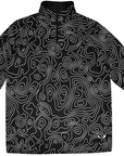 RF Wear Men's Quarter Zip Topography Top - Black/White - Front