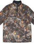 RF-Wear Men's Quarter Zip Tree Camo Top in Brown