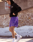 RF Wear Men's Snakeskin Shorts - Purple - Model