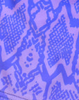 Close-up of RF-Wear Men's Snakeskin Shorts in Purple