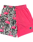RF-Wear Men's Split Flamingo Shorts in Pink