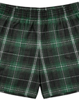 RF-Wear Men's Tartan Plaid Shorts in Green