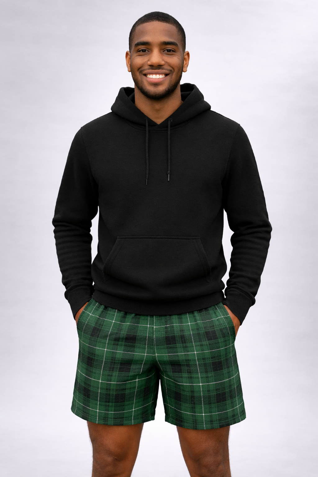 RF-Wear Men's Tartan Plaid Shorts - Green – RFwear