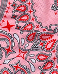Close-Up of RF-Wear Mesh Bandana Shorts in Pink