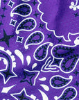 Close-up of RF-Wear Men's Mesh Bandana Shorts in Purple