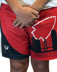 RF Men's Mesh Kansas City Cityscape Shorts - Black/Red