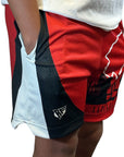 RF Men's Mesh Kansas City Cityscape Shorts - Black/Red