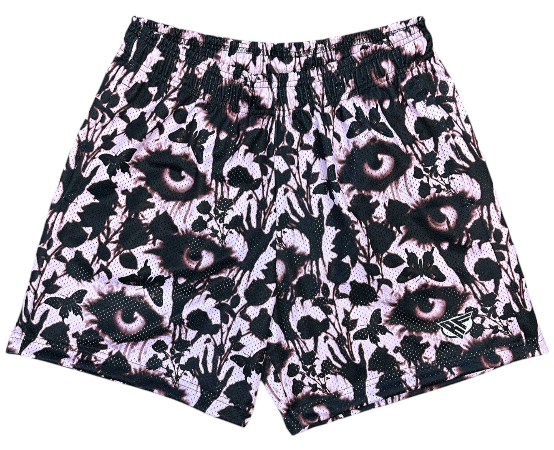 RF Men's Mesh Creepy Garden Shorts - Twilight/Black