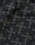 Close-up Black Mesh fabric with cross patterns