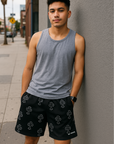 RF Wear Mesh Crosses Shorts 3.0 Black/Grey - Front