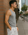RF Wear Men's Mesh Crosses Shorts 3.0 - White/Black - Side