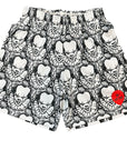 RF Men's Mesh Horror Clown Shorts - Black/White