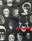 RF Men's Mesh Horror Faces Shorts - Black/White
