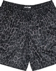 RF Wear Men's Mesh Leopard Shorts Black Grey