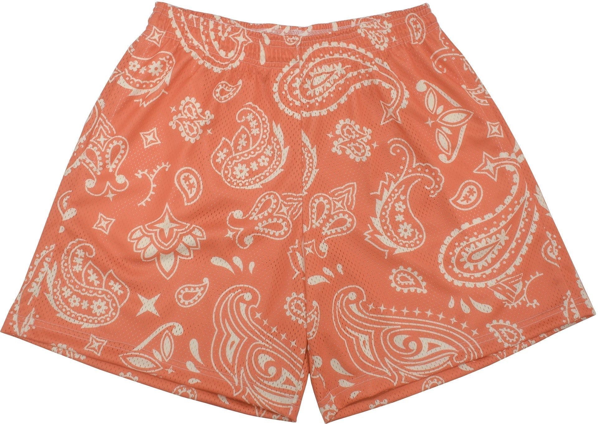 RF Wear Mesh Paisley Shorts - Apricot/Cream