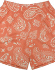 RF Wear Mesh Paisley Shorts - Apricot/Cream