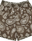 RF Wear Mesh Paisley Shorts - Mocha/Cream