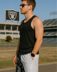 RF Mesh Split Paisley Shorts - Black/Silver/White - RFwear - Side