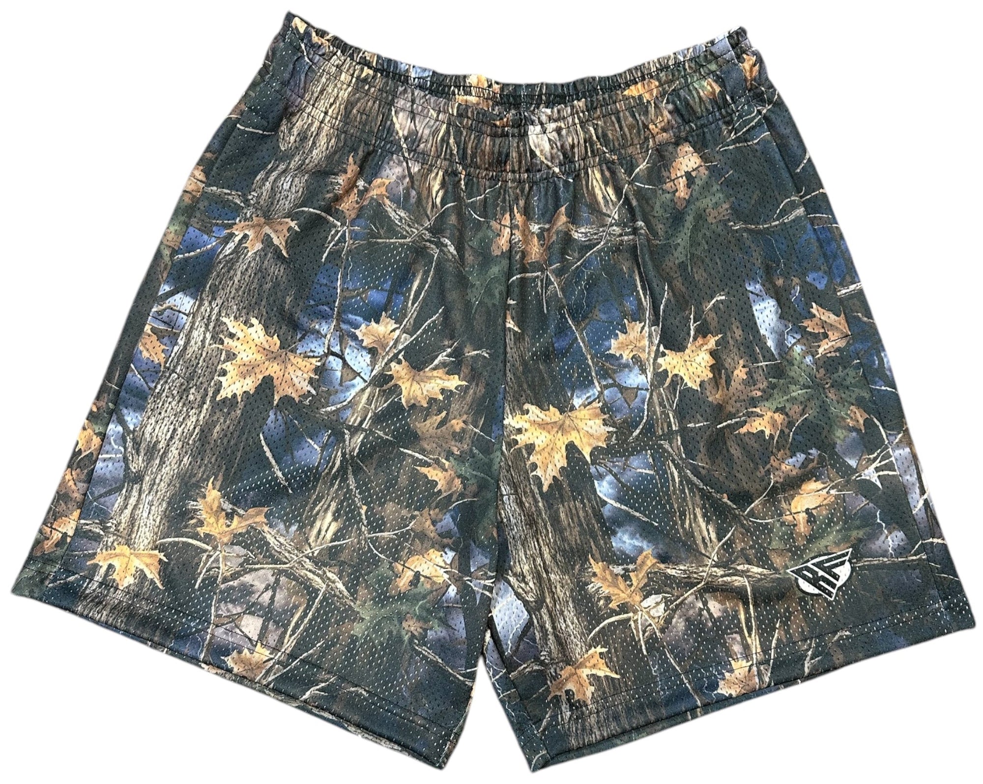 RF Wear Men's Mesh Tree Camo Shorts - Storm