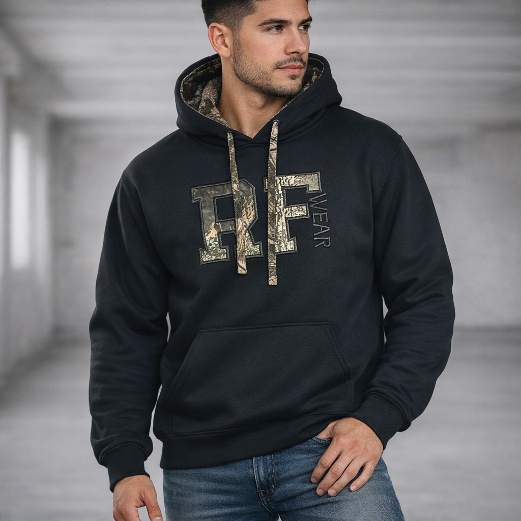 RF-Wear Tree Camo Hoodie - Black/Tan – RFwear