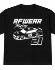 RF-Wear Racing Graphic on the Front T-Shirt in Black