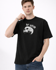 Man wearing jeans and a RF-Wear Skull T-Shirt in Black