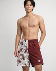 Man wearing RF-Wear Swim Trunks (Lined) Split Koi