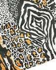 RF Wear Men's Mesh Animal Print Shorts - Mash-up - Natural Made in USA