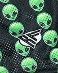 RF Men's Mesh Alien Shorts - Black/Green
