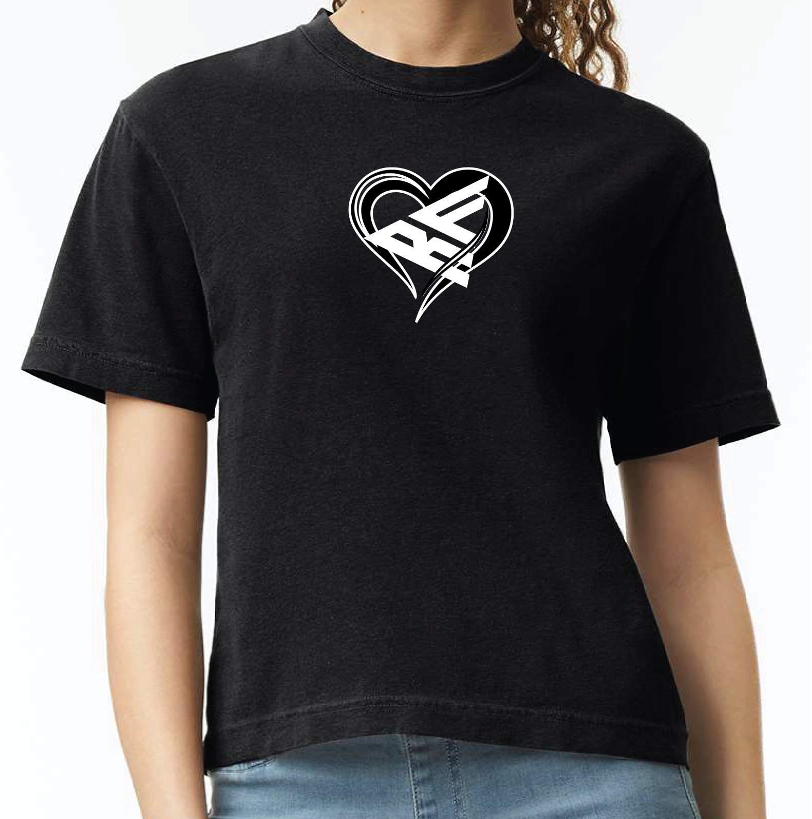 RF Wear Unisex_Heart_Logo_T Shirt_Black