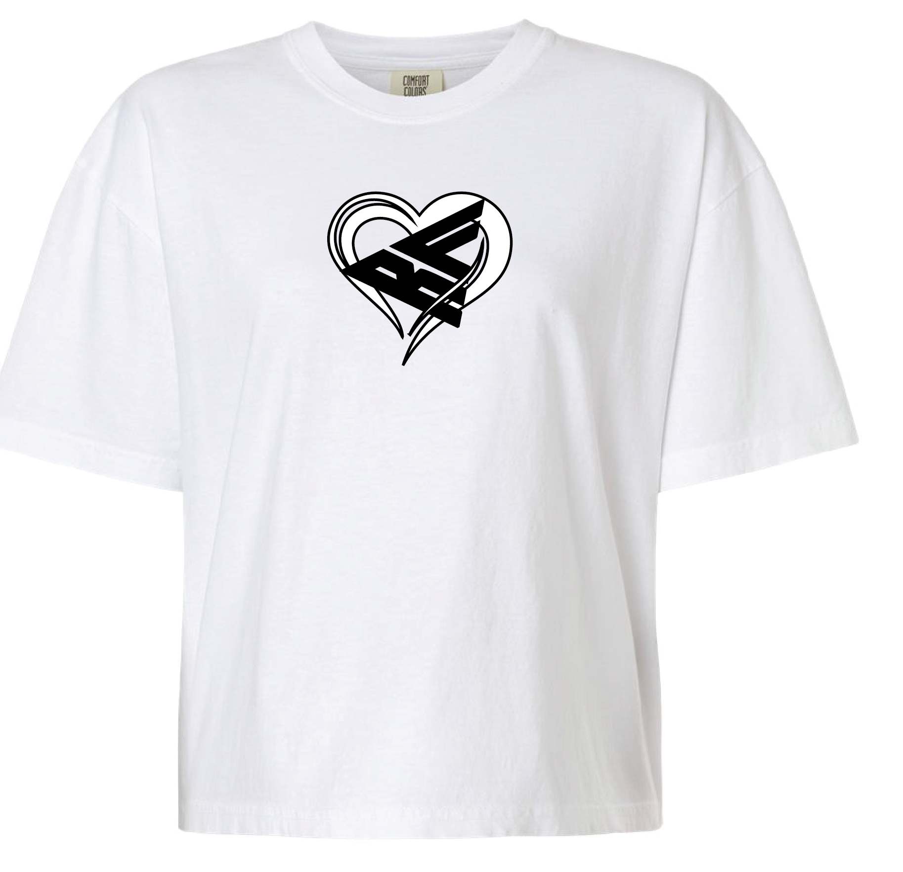 RF Wear Unisex Heart Logo T-Shirt White