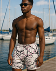 RF Wear Swim Trunks - Cherry Blossom (Lined) Cream - Front