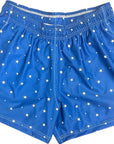 RF-Wear Men's Swim Trunks in Blue with White Stars