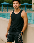 RF Wear Swim Trunks -Horror 2.0 - Black - Front
