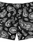 RF-Wear Swim Trunks Paisley in Black/White