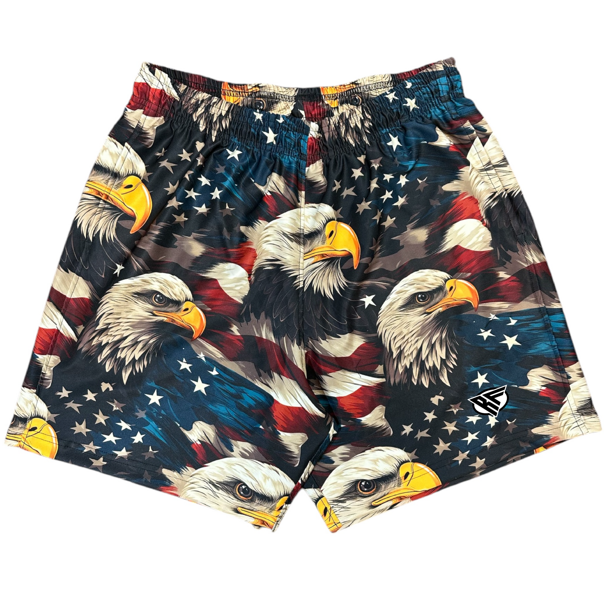 RF Wear Swim Trunks - Patriotic Eagle Red/White/Blue